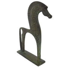 Load image into Gallery viewer, Elegant Horse Bronze sculpture with carvings - Museum Replica - Symbol of Status