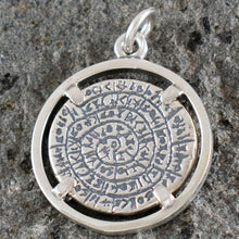 Load image into Gallery viewer, Phaistos Disk Pendant - Sterling Silver - Minoan Period