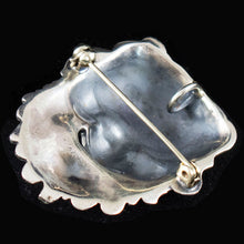 Load image into Gallery viewer, Dionysus Mask Silver Pendant - Dionysos God of Wine - Brooch Pin