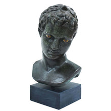 Load image into Gallery viewer, Ephebe of Marathon bust - Bronze color effect statue - Young boy sculpture