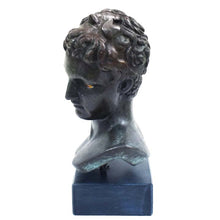 Load image into Gallery viewer, Ephebe of Marathon bust - Bronze color effect statue - Young boy sculpture