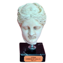 Load image into Gallery viewer, Hygieia small head on marble base - Goddess of Health Healing - Apollo - Hygeia