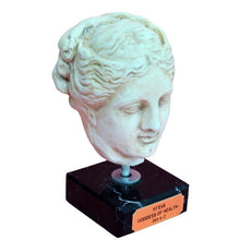 Load image into Gallery viewer, Hygieia small head on marble base - Goddess of Health Healing - Apollo - Hygeia