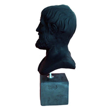 Load image into Gallery viewer, Aristotle the Philosopher black bust - Philosophy - Aristotelis Socrates Plato