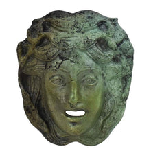 Load image into Gallery viewer, Erinyes bronze mini mask - Erinys Female Furies Deities - First Theater of World