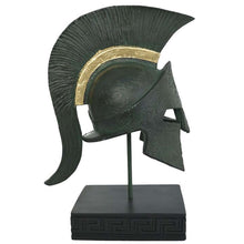 Load image into Gallery viewer, King Leonidas Helmet - Spartan Hero Alabaster Small Sculpture - 300 Spartans
