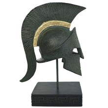 Load image into Gallery viewer, King Leonidas Helmet - Spartan Hero Alabaster Small Sculpture - 300 Spartans