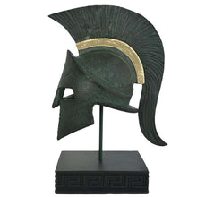 Load image into Gallery viewer, King Leonidas Helmet - Spartan Hero Alabaster Small Sculpture - 300 Spartans
