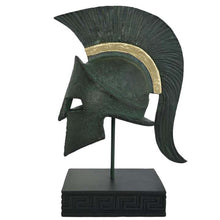 Load image into Gallery viewer, King Leonidas Helmet - Spartan Hero Alabaster Small Sculpture - 300 Spartans