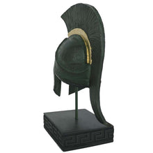 Load image into Gallery viewer, King Leonidas Helmet - Spartan Hero Alabaster Small Sculpture - 300 Spartans