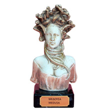 Load image into Gallery viewer, Medusa small figurine on marble base - Medousa - Snake Lady - Serpent Monster
