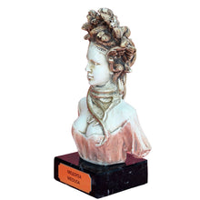 Load image into Gallery viewer, Medusa small figurine on marble base - Medousa - Snake Lady - Serpent Monster