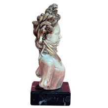 Load image into Gallery viewer, Medusa small figurine on marble base - Medousa - Snake Lady - Serpent Monster