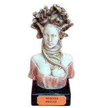 Load image into Gallery viewer, Medusa small figurine on marble base - Medousa - Snake Lady - Serpent Monster