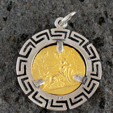 Load image into Gallery viewer, Alexander The Great Lysimachos Silver Coin Pendant(Gold Plated) - Macedonia King