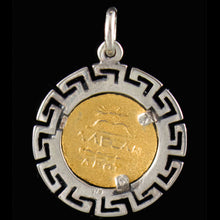 Load image into Gallery viewer, Alexander The Great Hercules Silver Coin Pendant(Gold Plated) - Macedonia King