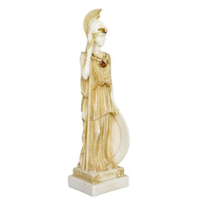 Load image into Gallery viewer, Goddess Athena Alabaster aged sculpture - Symbol of Wisdom Strength Strategy