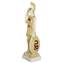 Load image into Gallery viewer, Goddess Athena Alabaster aged sculpture - Symbol of Wisdom Strength Strategy