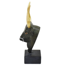 Load image into Gallery viewer, Minoan Bull Bronze small Head - Minoan Art - Ancient Crete Knossos