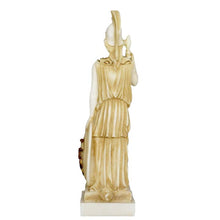 Load image into Gallery viewer, Goddess Athena Alabaster aged sculpture - Symbol of Wisdom Strength Strategy