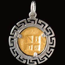 Load image into Gallery viewer, Aegina Land Tortoise Coin Pendant (Gold Plated) - Turtle - Longevity Protection