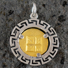 Load image into Gallery viewer, Aegina Land Tortoise Coin Pendant (Gold Plated) - Turtle - Longevity Protection