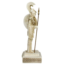 Load image into Gallery viewer, Goddess Athena Alabaster aged small statue - Symbol of Wisdom Strength Strategy