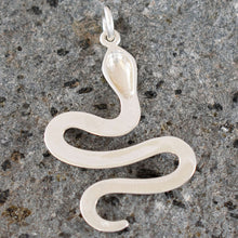 Load image into Gallery viewer, Minoan Snake Large Silver Pendant - Ancient Greece - Crete