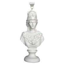 Load image into Gallery viewer, Goddess Athena Alabaster bust - Symbol of Wisdom Strength Strategy