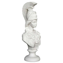 Load image into Gallery viewer, Goddess Athena Alabaster bust - Symbol of Wisdom Strength Strategy
