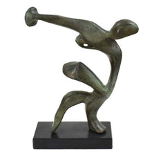 Load image into Gallery viewer, Modern Discus Thrower figurine sculpture - Olympic Games sport - Bronze Art