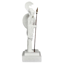 Load image into Gallery viewer, Goddess Athena Alabaster small statue - Symbol of Wisdom Strength Strategy