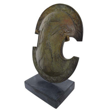 Load image into Gallery viewer, Bronze small shield with Dionysus Bacchus Decoration - God of Wine Madness Ecstasy