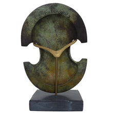 Load image into Gallery viewer, Bronze small shield with Dionysus Bacchus Decoration - God of Wine Madness Ecstasy