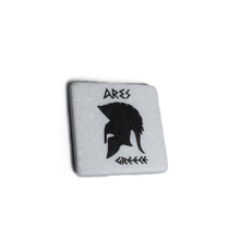 Load image into Gallery viewer, Gods of Olympus 12 gods marble printed symbols magnets with real marble set