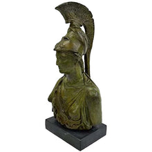 Load image into Gallery viewer, Goddess Athena bronze bust sculpture - Symbol of Wisdom Strategy - Museum replica