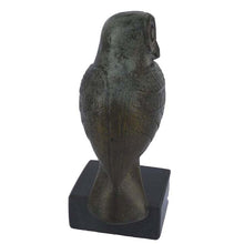 Load image into Gallery viewer, Owl of Athens Bronze small statue on Marble Base - Goddess Athena symbol