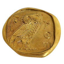 Load image into Gallery viewer, Owl of Wisdom Bronze Desk Presse Papier - Paperweight - Goddess Athena symbol