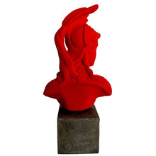Load image into Gallery viewer, Goddess Athena Red Bust - Symbol of Wisdom Strength Strategy