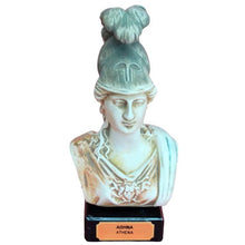 Load image into Gallery viewer, Goddess Athena small bust figurine - Symbol of Wisdom Strategy