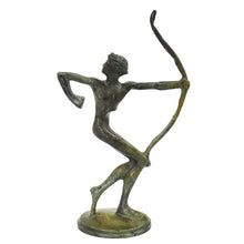 Load image into Gallery viewer, Archery Athlete Bronze statue sculpture - Olympic Games sport - Archer - Bowman