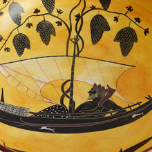 Load image into Gallery viewer, Black figure Kylix With Dionysus crossing the sea by Exekias - Munich Museum Replica