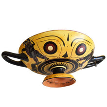 Load image into Gallery viewer, Black figure Kylix With Dionysus crossing the sea by Exekias - Munich Museum Replica