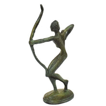 Load image into Gallery viewer, Archery Athlete Bronze statue sculpture - Olympic Games sport - Archer - Bowman