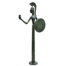 Load image into Gallery viewer, Goddess Athena with her Owl bronze figure - Symbol of Wisdom Strength Strategy