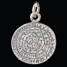 Load image into Gallery viewer, Phaistos Disk Quality Small Pendant - Sterling Silver - Ancient Minoan Crete