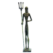 Load image into Gallery viewer, Poseidon small bronze figurine - Ancient Greek God of the sea - Twelve Olympians