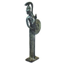 Load image into Gallery viewer, Goddess Athena with shield small bronze figurine - Symbol of Wisdom Strategy