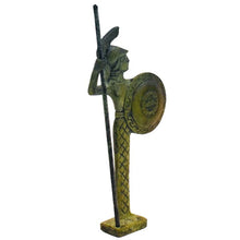 Load image into Gallery viewer, Goddess Athena with shield small bronze statue - Symbol of Wisdom Strategy