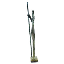 Load image into Gallery viewer, Goddess Athena with shield small bronze statue - Symbol of Wisdom Strategy